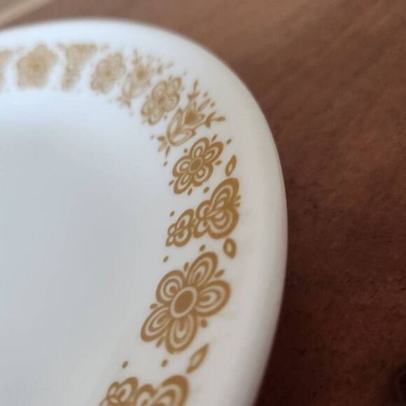 Corell by Corning cup & saucer retro cream golden butterfly Centura - Picture 2 of 6